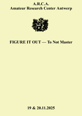 Graphic Design — Royal Academy of Fine Arts Antwerp